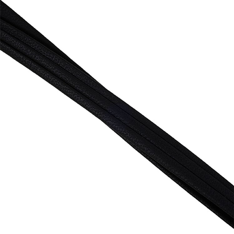 45cm Leather Neck Strap for Name Tag / Keys Universal Cell Phone Case Hanging Neck Lanyard - Black