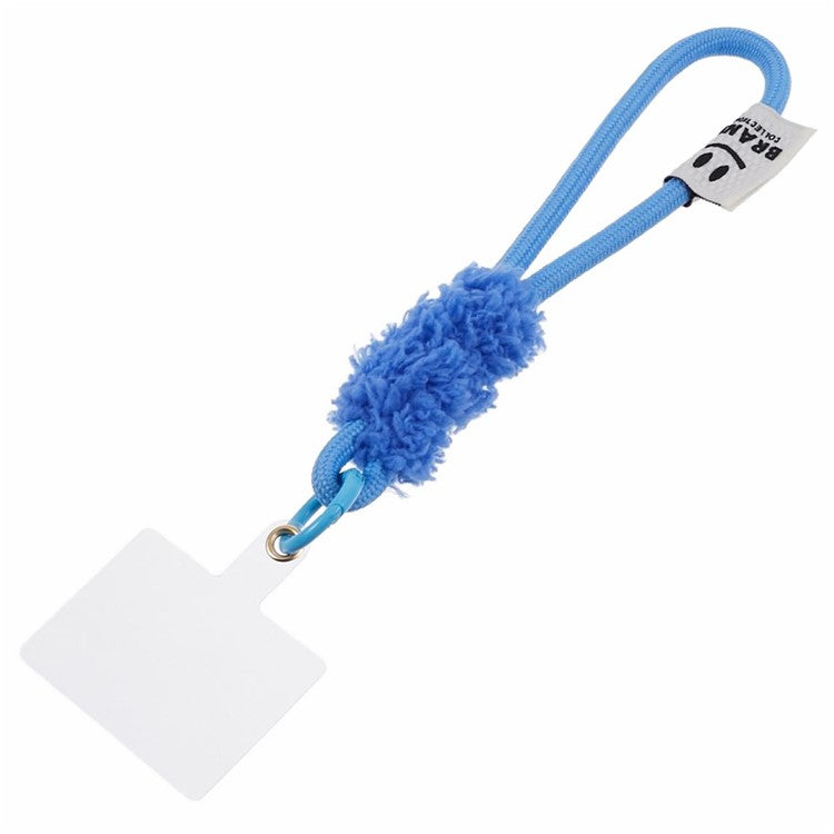 A3 Universal Plush Lanyard Hand Wrist Strap with for Car Keys Cameras Phone with Tether Tab - Blue