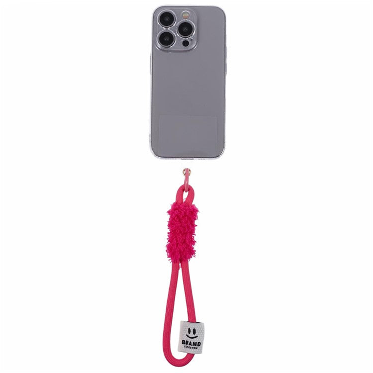 A3 Universal Plush Lanyard Hand Wrist Strap with for Car Keys Cameras Phone with Tether Tab - Red