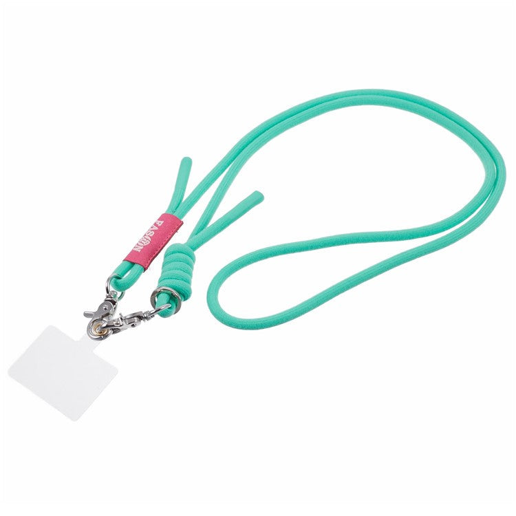 A1 Style Phone Lanyard 60cm Universal Crossbody Cell Phone Lanyards Shoulder Neck Strap with Patch - Sky Blue