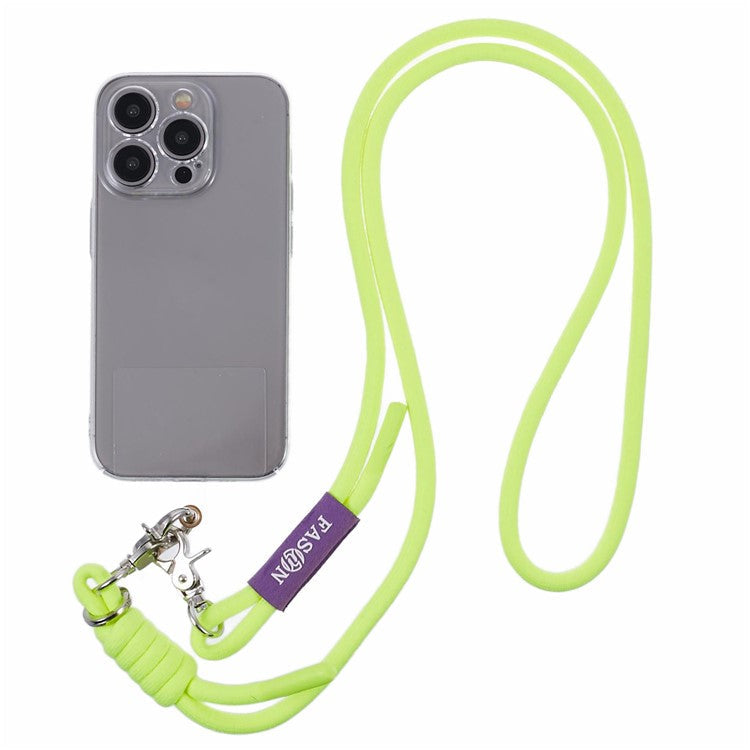 A1 Style Phone Lanyard 60cm Universal Crossbody Cell Phone Lanyards Shoulder Neck Strap with Patch - Fluorescent Green