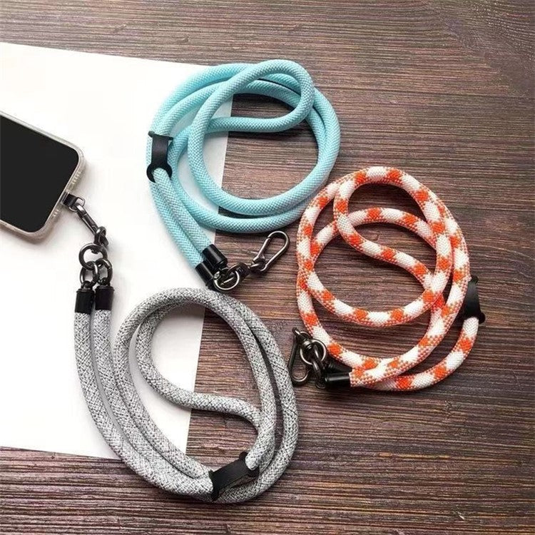 B Style 8mm Phone Lanyard Universal Crossbody Strap with Tether Tab - Grey
