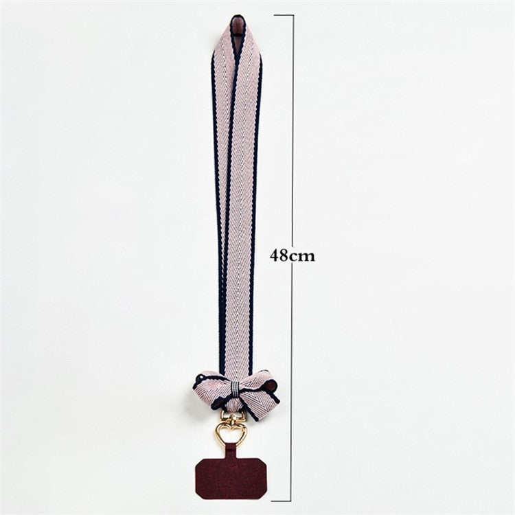 Phone Tether Tab Neck Strap Phone Lanyard Replacement Part - Pink+Wine Red