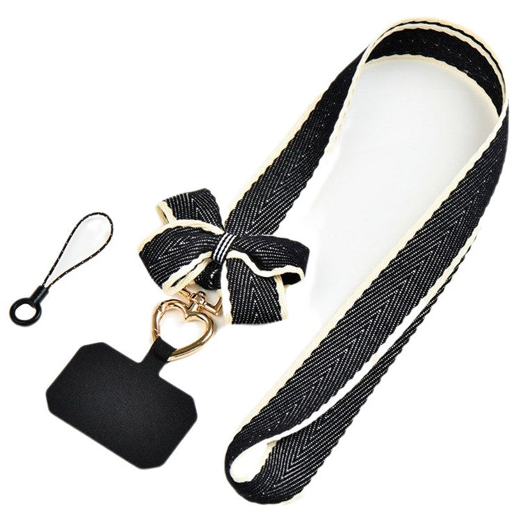 Phone Tether Tab Neck Strap Phone Lanyard Replacement Part - Black