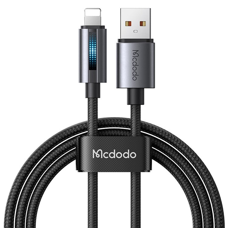 MCDODO CA-566 1.2m USB-A to Lightning Charging Cable 3A 480Mbps Data Cord with Breathing Light