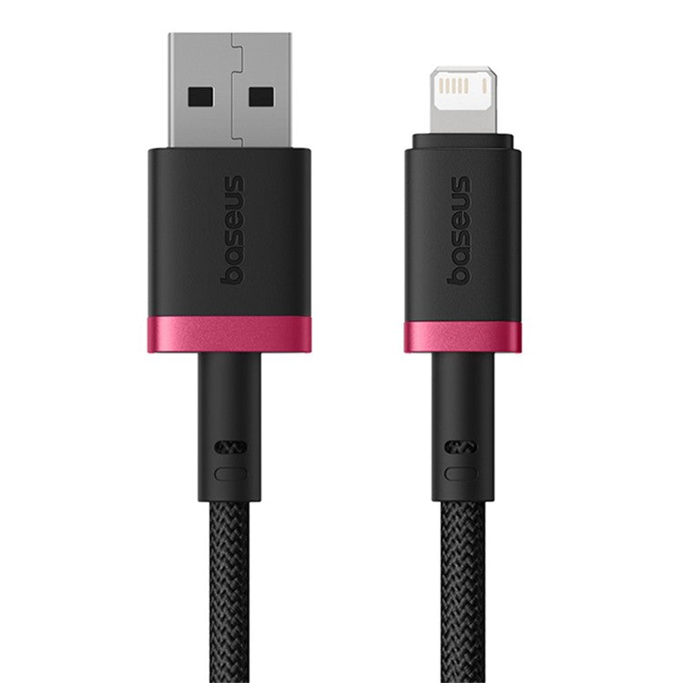 BASEUS New Cafule Series 2.4A Fast Charging Cable USB to iP Data Cord, Length: 2m - Red+Black