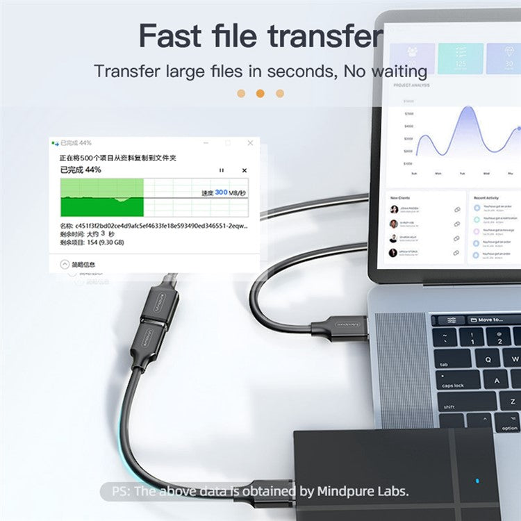 MINDPURE US103 0.5m Fast Speed USB 3.0 Extension Cable Male to Female Extender Cord for Laptop PC
