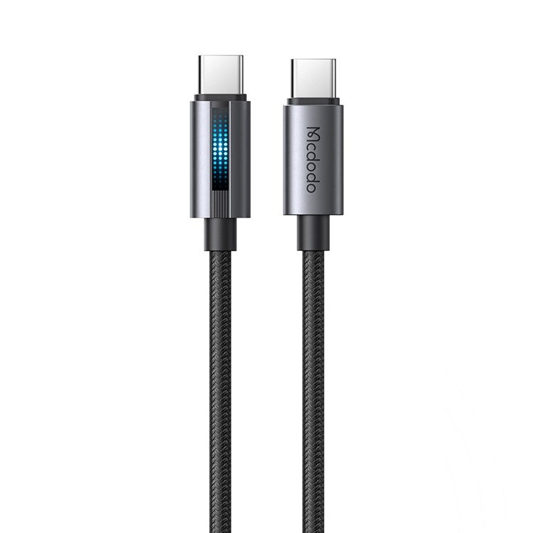 MCDODO CA-5740 1.2m Type-C to Type-C 100W Charging Data Cable with Breathing Light