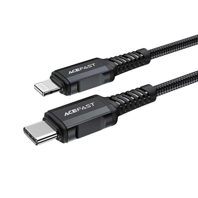 ACEFAST C4-01 1.8m 30W USB-C to Lightning Charging Cable Aluminum Alloy Braided Data Cord