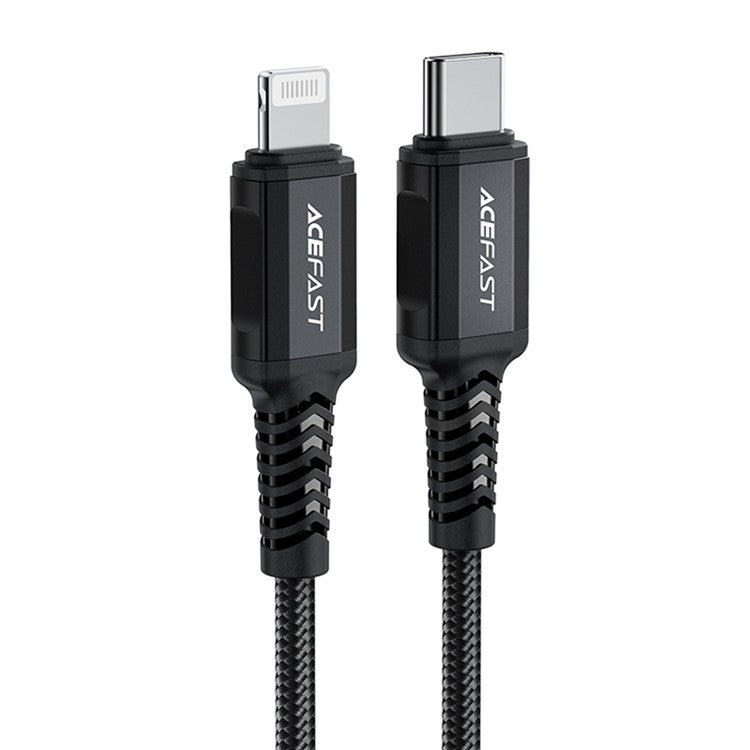 ACEFAST C4-01 1.8m 30W USB-C to Lightning Charging Cable Aluminum Alloy Braided Data Cord