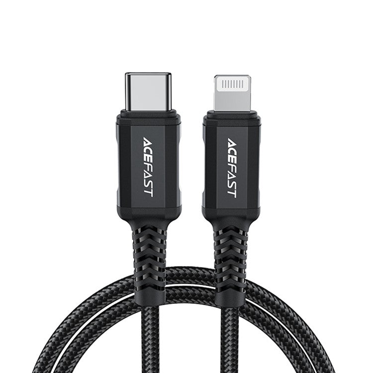 ACEFAST C4-01 1.8m 30W USB-C to Lightning Charging Cable Aluminum Alloy Braided Data Cord