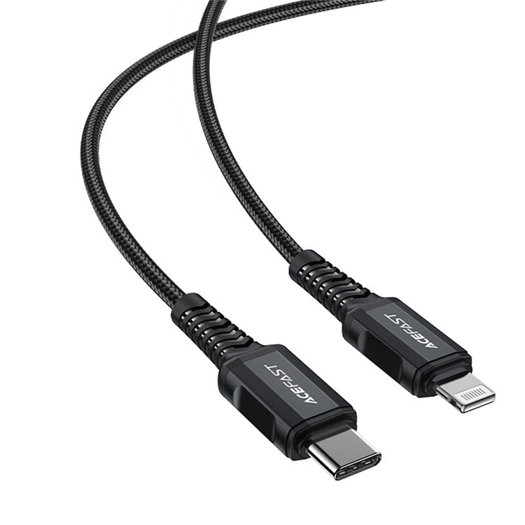 ACEFAST C4-01 1.8m 30W USB-C to Lightning Charging Cable Aluminum Alloy Braided Data Cord