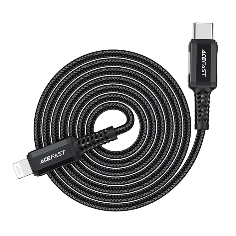 ACEFAST C4-01 1.8m 30W USB-C to Lightning Charging Cable Aluminum Alloy Braided Data Cord