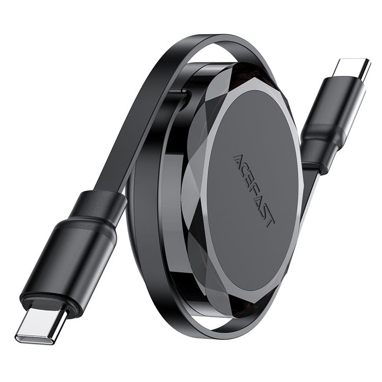 ACEFAST C13-03 0.8m USB-C to USB-C 60W Charging Cable Dual-Way Retractable Data Cable