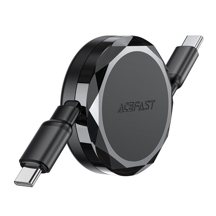 ACEFAST C13-03 0.8m USB-C to USB-C 60W Charging Cable Dual-Way Retractable Data Cable