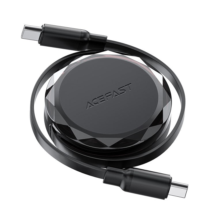 ACEFAST C13-03 0.8m USB-C to USB-C 60W Charging Cable Dual-Way Retractable Data Cable