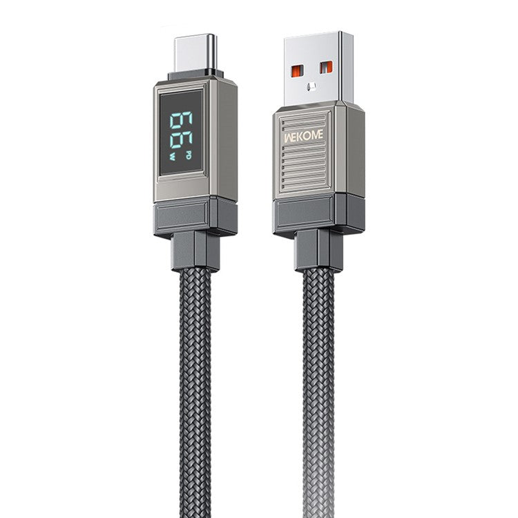 WEKOME WDC-39 Raython Series USB to Type-C 66W Super Fast Charging Data Cable with Smart Digital Display