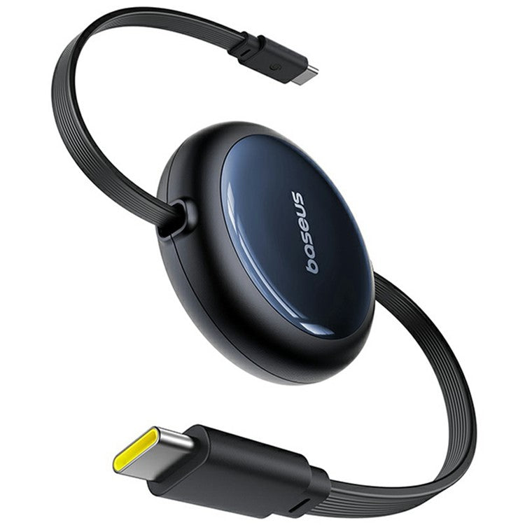 BASEUS Nomos USB-C to USB-C Retractable 100W Fast Charging Cable 1.5m, Black