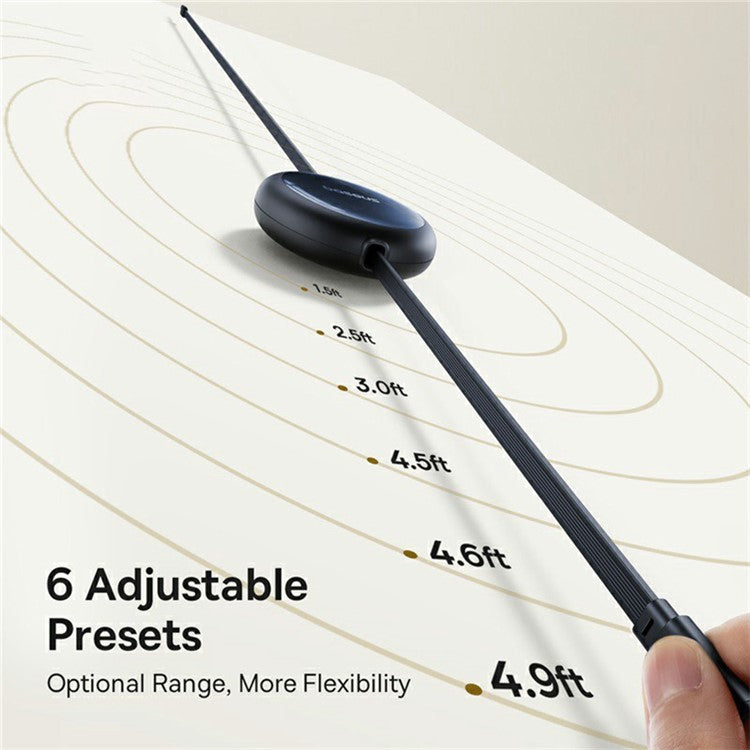 BASEUS Nomos USB-C to USB-C Retractable 100W Fast Charging Cable 1.5m, Black