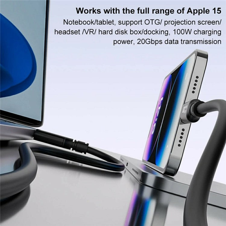 5m USB 3.2 Type-C PD 100W Fast Charging Cable 20Gbps Transmission 8K / 60Hz Screen Projection Wire