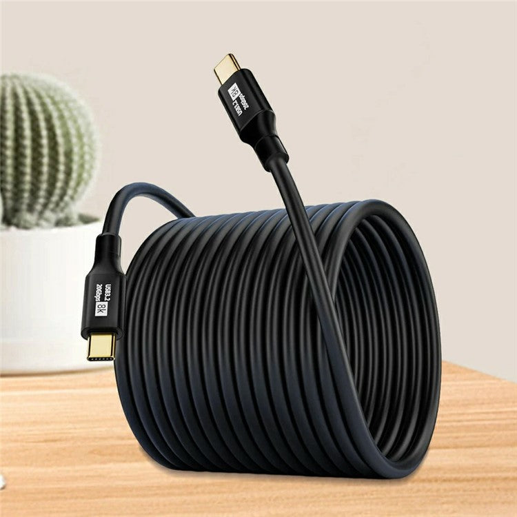 5m USB 3.2 Type-C PD 100W Fast Charging Cable 20Gbps Transmission 8K / 60Hz Screen Projection Wire