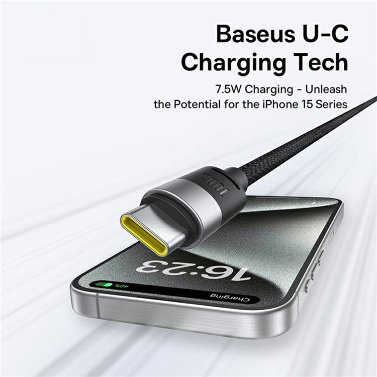 BASEUS Starspeed One-For-Three USB-A to Type-C+Ip+Micro 100W Fast Charging Cable Compatible with 7.5W - Black