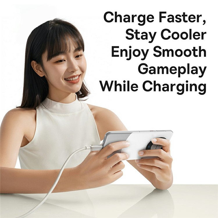 BASEUS 1m Titanium Alloy 100W Fast Charging Cable USB-A to USB-C Nylon Braided Wire