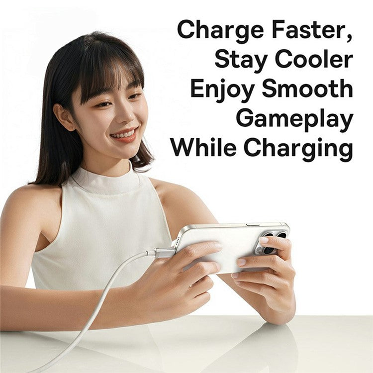 BASEUS 2m Titanium Alloy 2.4A Fast Charging Cable USB-A to iP Nylon Braided Wire