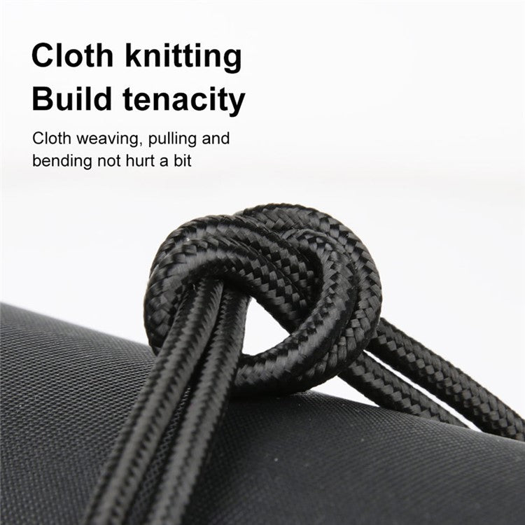 USLION US0203 1m Type-C to iP / Type-C / Micro Rotatable Connector Magnetic Charging Cable 240W Data Cable