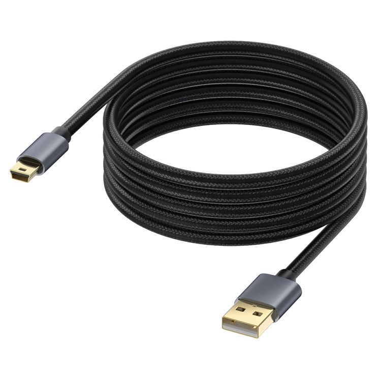 1.8m USB 2.0 to Mini B Male Charger Cord USB Mini to USB Charging Cable for PS3 Controller / MP3 Player / Camera