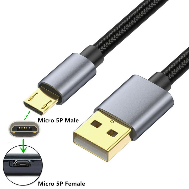 3m 480Mbps USB A to Micro Charge and Sync USB Cable for Samsung Galaxy J7 / S7 / S6 / Kindle Fire HD Tablets / PS4