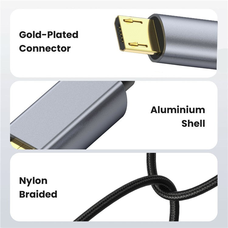 3m 480Mbps USB A to Micro Charge and Sync USB Cable for Samsung Galaxy J7 / S7 / S6 / Kindle Fire HD Tablets / PS4