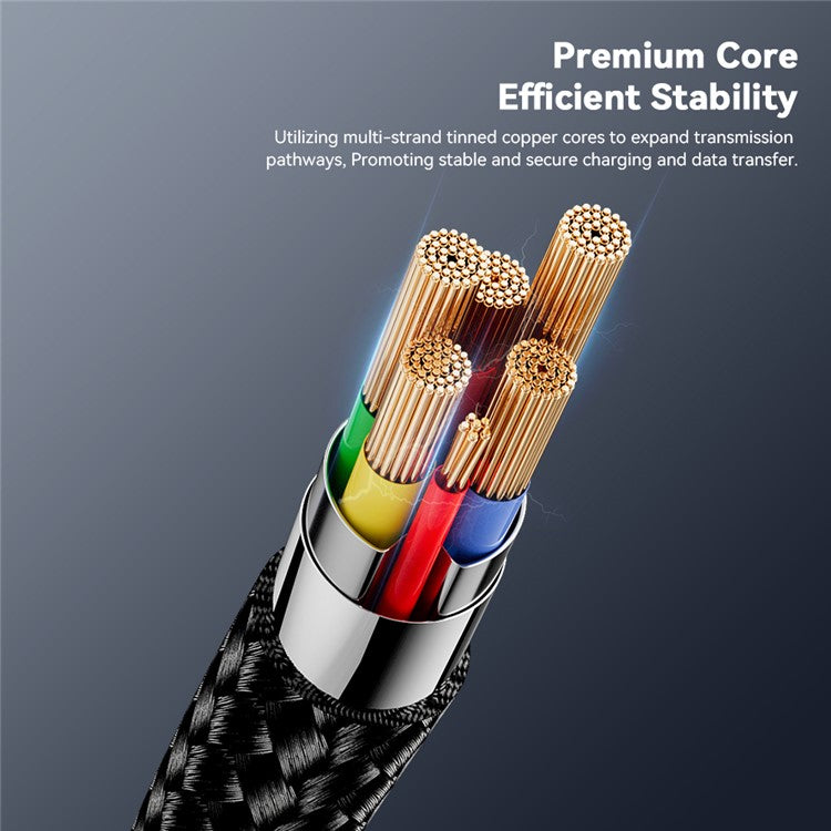 ESSAGER ES-X60 1m USB to Micro Phone Charging Cable Braided Data Cable