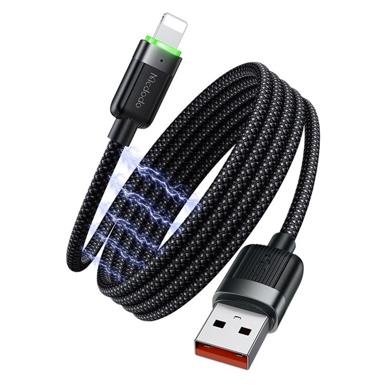 MCDODO CA-6000 1.2m USB-A to Lightning Magnetic Charging Cable Self-Winding Data Cord
