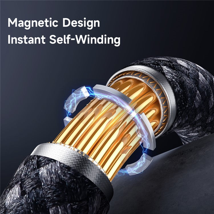 MCDODO CA-6000 1.2m USB-A to Lightning Magnetic Charging Cable Self-Winding Data Cord