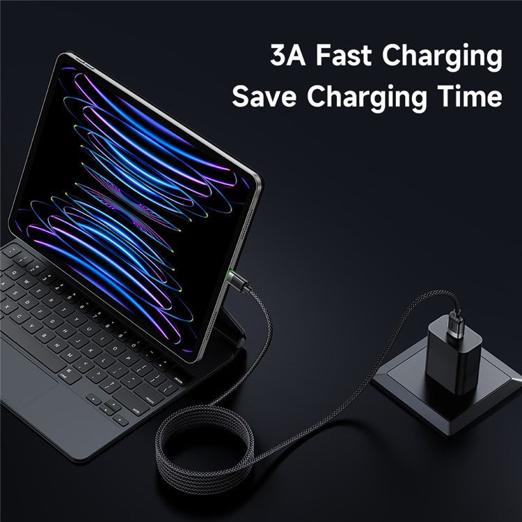 MCDODO CA-6000 1.2m USB-A to Lightning Magnetic Charging Cable Self-Winding Data Cord