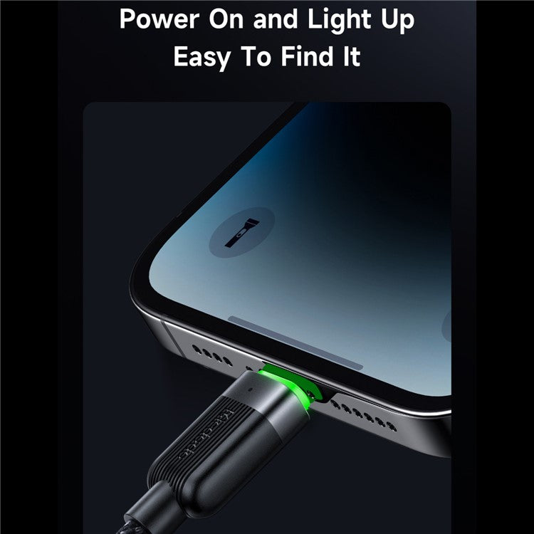 MCDODO CA-6000 1.2m USB-A to Lightning Magnetic Charging Cable Self-Winding Data Cord