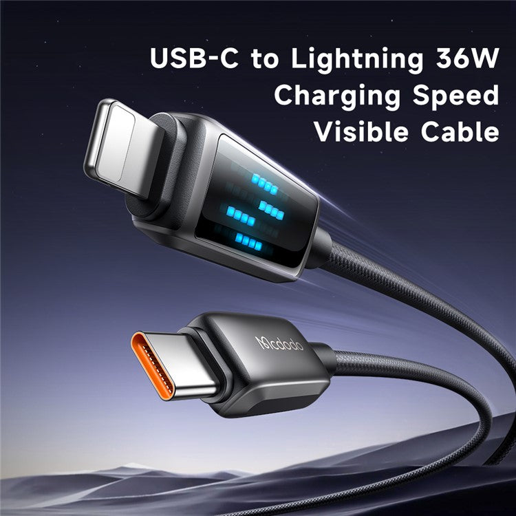 MCDODO CA-2630 1.2m USB-C to Lightning 36W Fast Charging Cable Data Cord