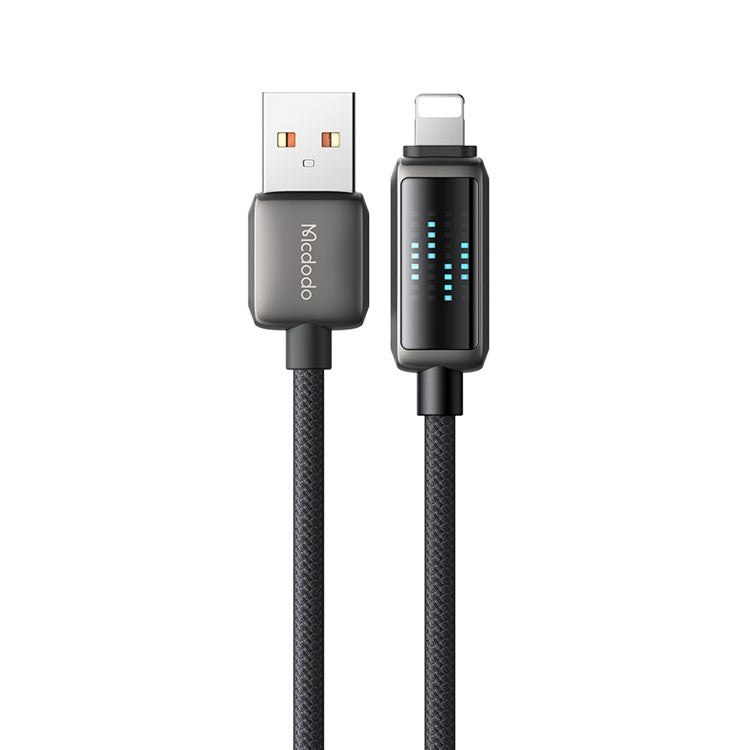 MCDODO CA-5250 1.2m USB-A to Lightning 3A Cable Charging Speed Visible Data Cord