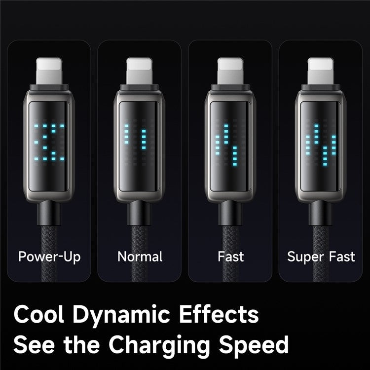 MCDODO CA-5250 1.2m USB-A to Lightning 3A Cable Charging Speed Visible Data Cord