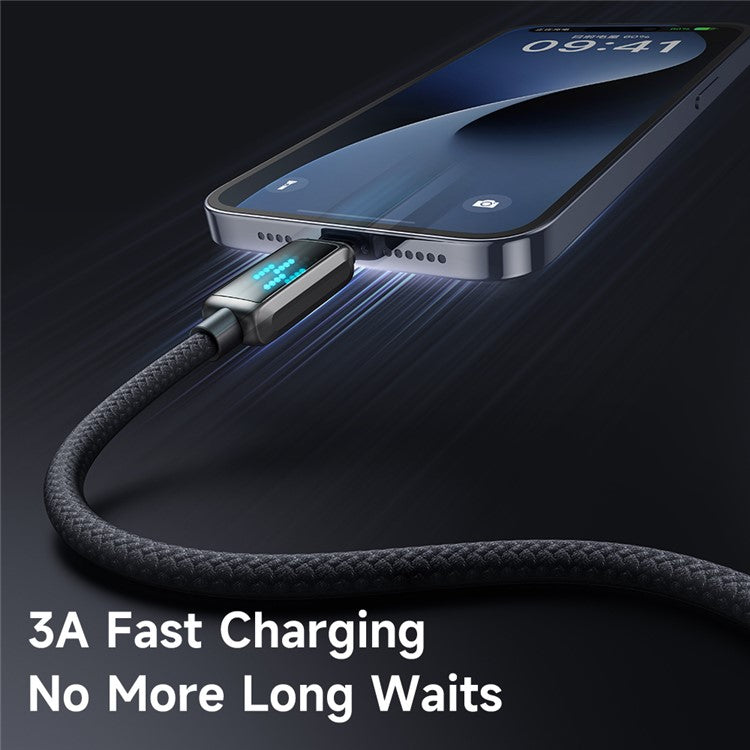 MCDODO CA-5250 1.2m USB-A to Lightning 3A Cable Charging Speed Visible Data Cord