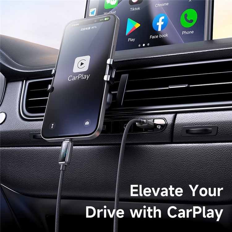 MCDODO CA-5250 1.2m USB-A to Lightning 3A Cable Charging Speed Visible Data Cord