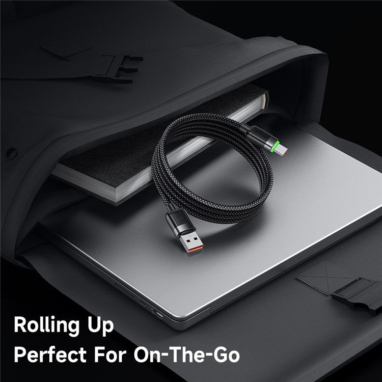MCDODO CA-5650 1.2m USB-A to USB-C 6A Fast Charging Cable Magnetic Data Cord
