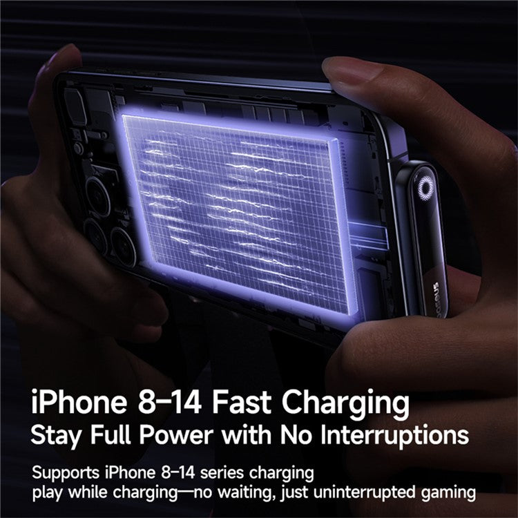 BASEUS MVP 3 1m PD 20W Fast Charging Type-C to iP 90 Degree Elbow Nylon Braided Data Cable - Black