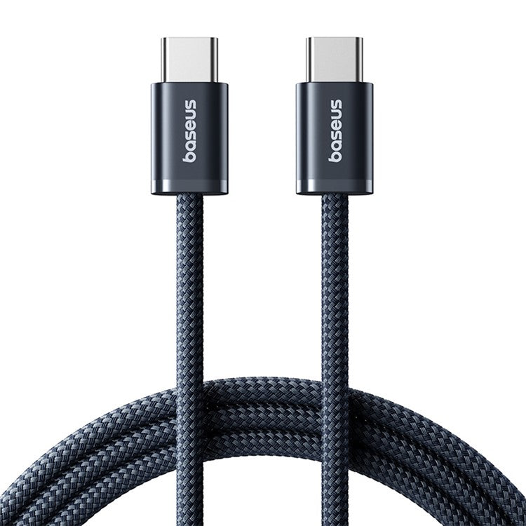 BASEUS Dynamic 4 2m 100W Fast Charging Cable USB-C to USB-C Nylon Braided Wire - Dark Blue