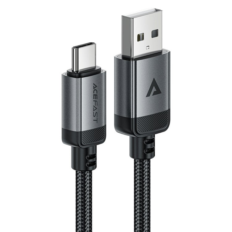 ACEFAST C20-04 1.2m USB-A to USB-C Aluminum Alloy Charging Wire Braided Data Cable