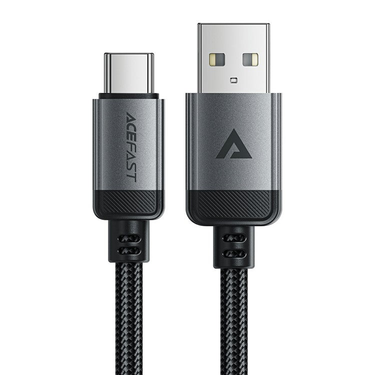 ACEFAST C20-04 1.2m USB-A to USB-C Aluminum Alloy Charging Wire Braided Data Cable