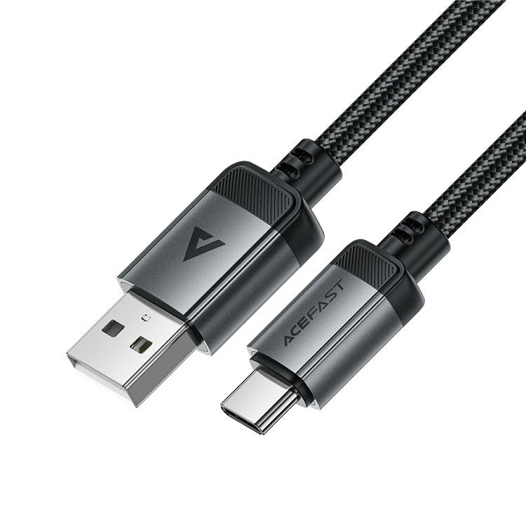 ACEFAST C20-04 1.2m USB-A to USB-C Aluminum Alloy Charging Wire Braided Data Cable