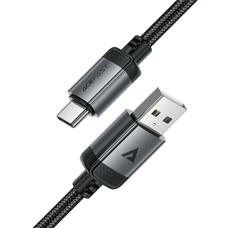 ACEFAST C20-04 1.2m USB-A to USB-C Aluminum Alloy Charging Wire Braided Data Cable