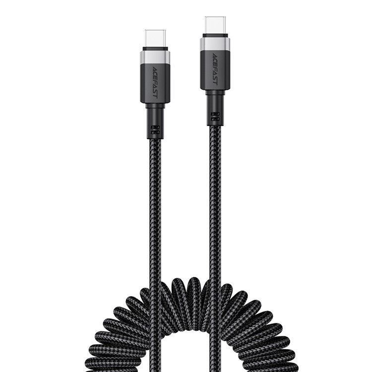 ACEFAST C14-03 1.2m USB-C to USB-C 60W Fast Charging Cable Spring Braided Data Cord